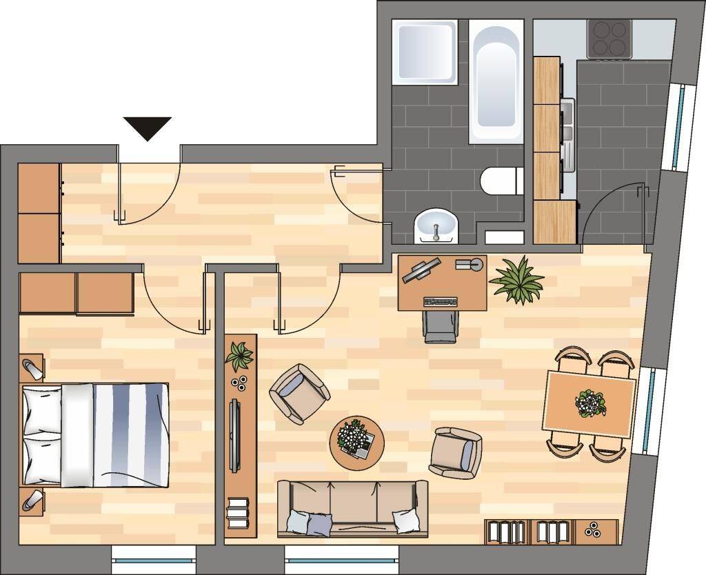 Ab sofort! 2-Zimmer Wohnung in Dortmund Dorstfeld, 44149 Dortmund