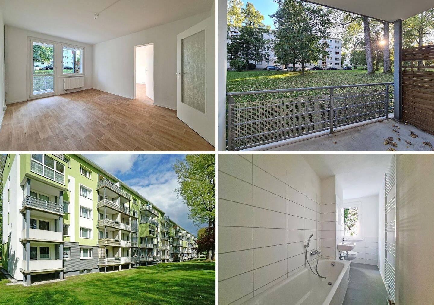 Erstbezug nach Komplettrenovierung: Moderne Balkonwohnung mit Stellplatzoption im Hochparterre, 9599 Freiberg