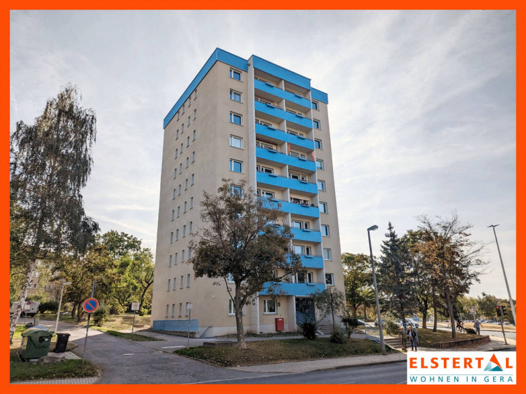 2-Raum-Wohnung mit Westbalkon und ebenerdigem Zugang /sofort bezugsfertig!, 7546 Gera