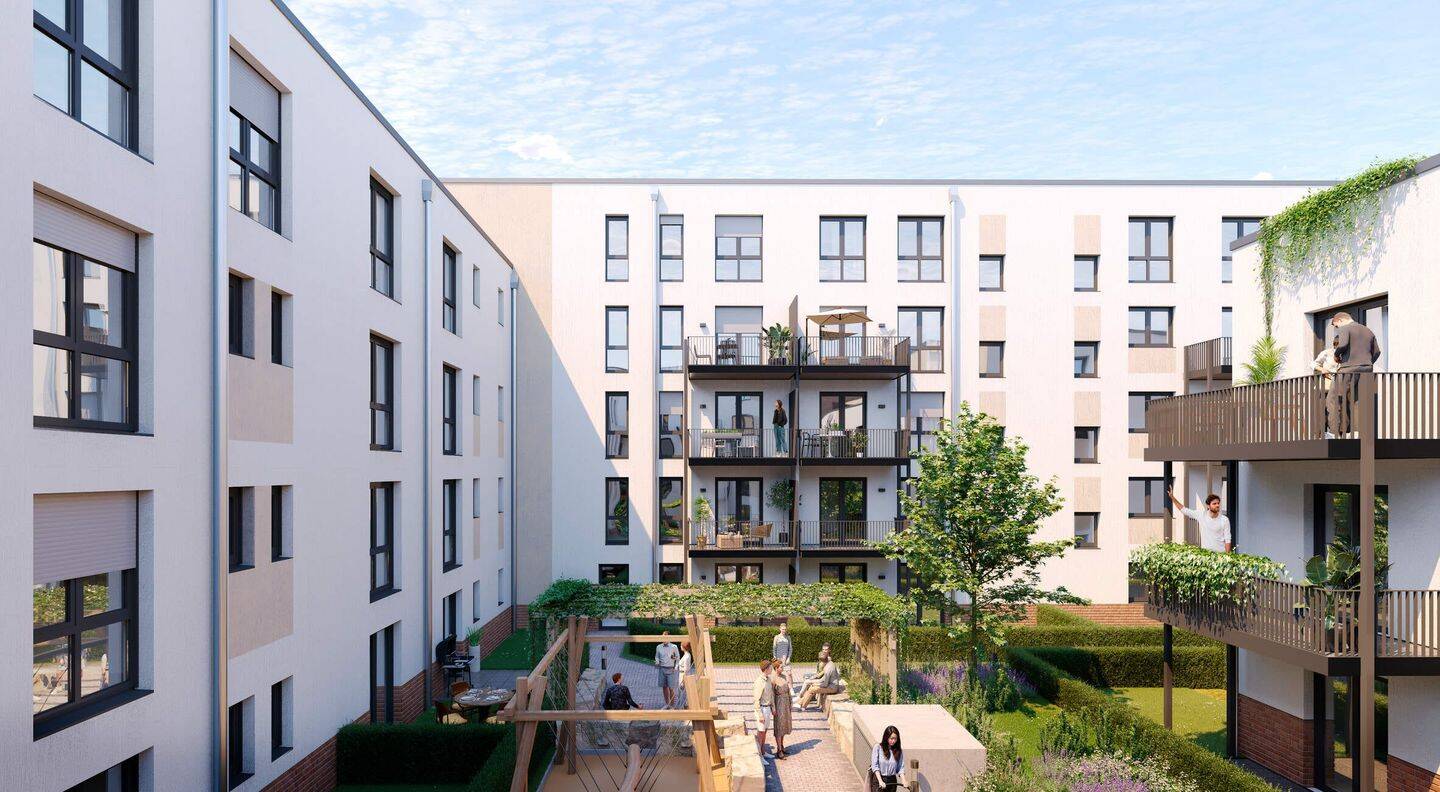 Barrierefreie Eigentumswohnung im 2. OG mit offener Wohnküche und Südbalkon, 40597 Düsseldorf (Benrath Hassels Urdenbach)