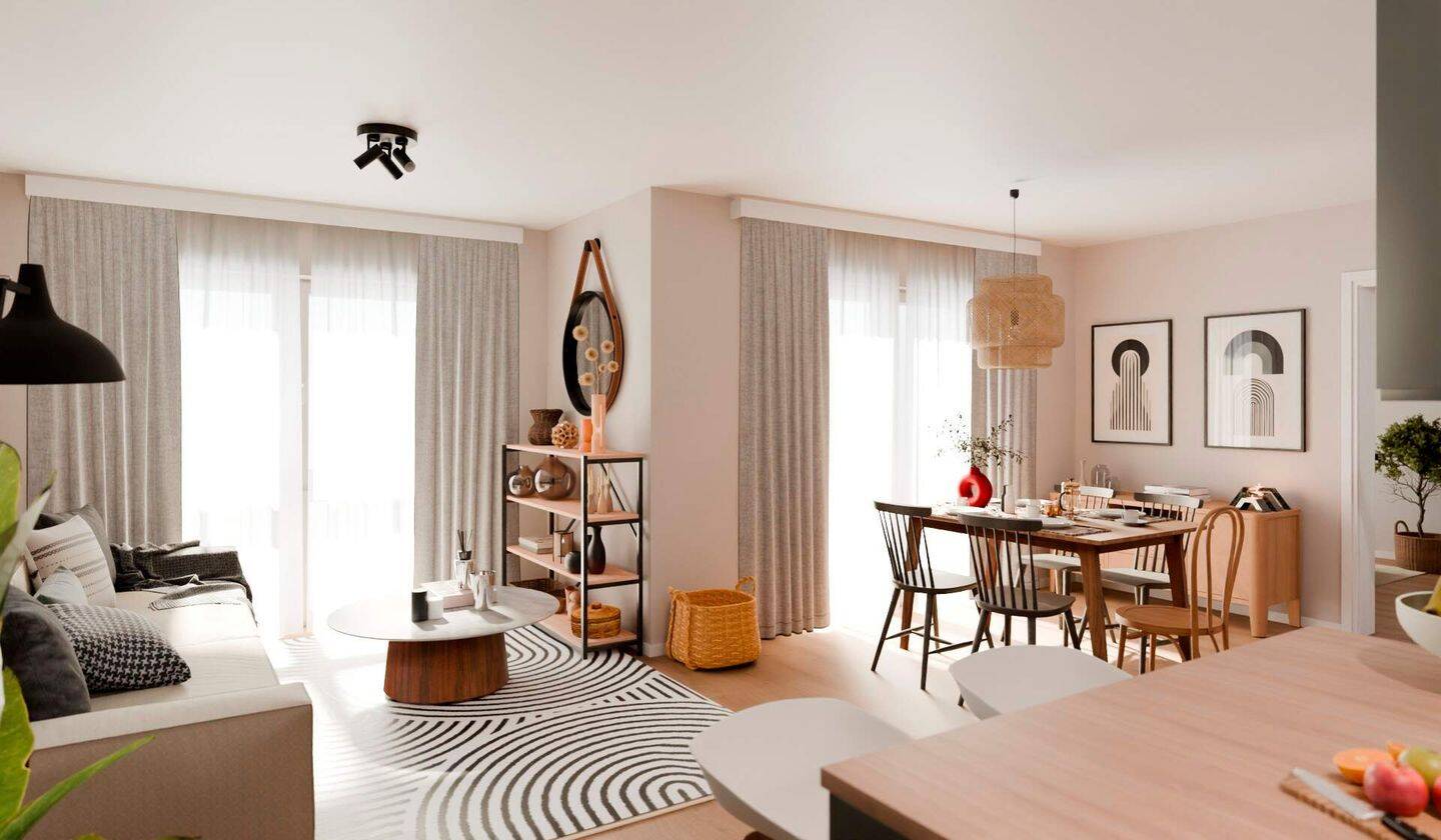 Barrierefreie Eigentumswohnung im 1. OG mit Westbalkon und großer Wohnküche, 40597 Düsseldorf (Benrath Hassels Urdenbach)