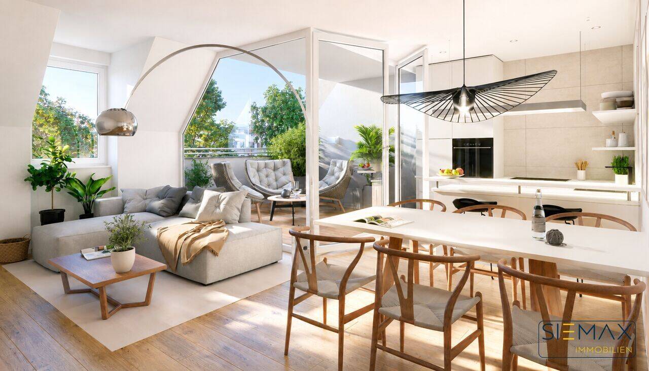 WHG 5: Traumhaftes Dachgeschoss mit West-Dachterrasse und offenem Wohnbereich, 81476 München (Thalk. Obersendl.-Forsten-Fürstenr.-Solln)