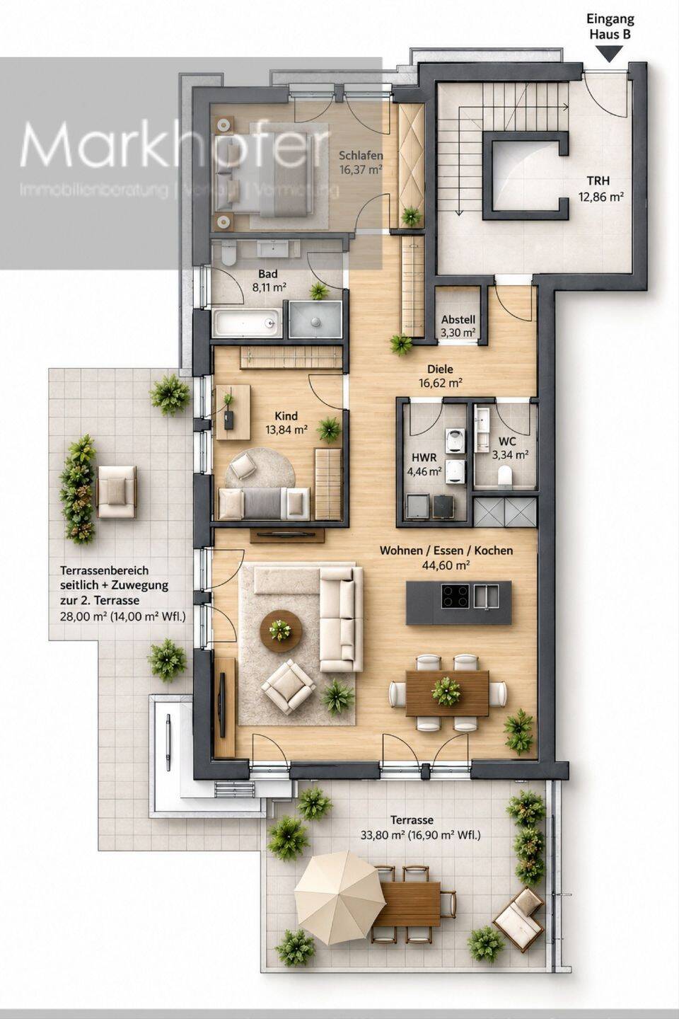 Exposé – Moderne 3-Zimmer-Terrassenwohnung mit Traum-Aussicht | 137 m² | A+ Niedrigenergiehaus, 66424 Homburg