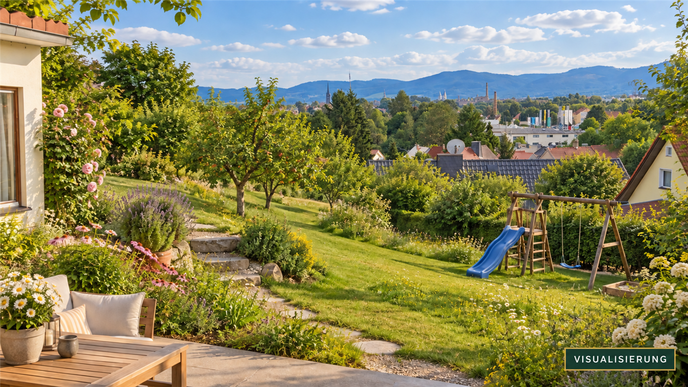 Freizeitbungalow mit traumhaftem Blick auf die Zittauer Berge, 2763 Mittelherwigsdorf