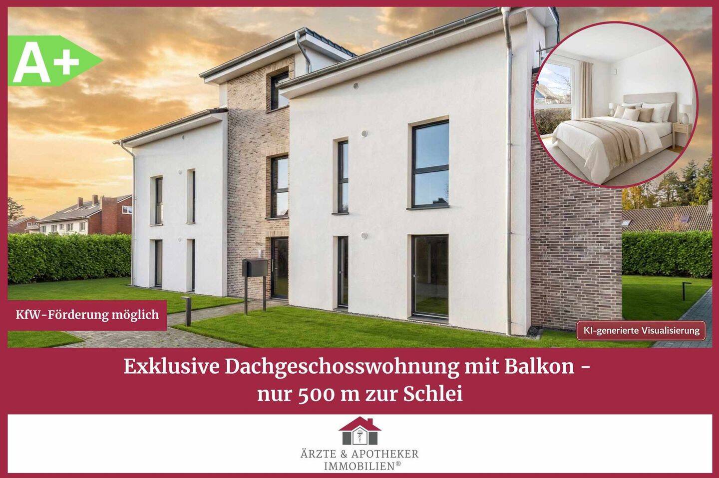 Exklusive Dachgeschosswohnung mit Balkon – nur 500 m zur Schlei, 24376 Kappeln