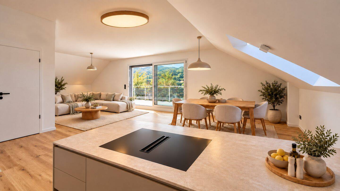 5-Zi-Dachgeschosswohnung, Penthouse-Flair – ca. 140 m², Balkon, 63619 Bad Orb