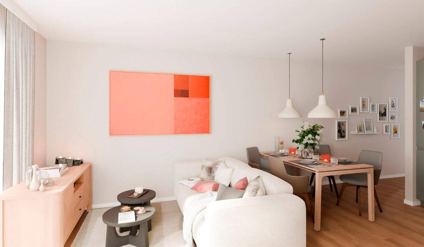 Barrierefreie Eigentumswohnung mit Südbalkon und großer Wohnküche mit elektr. Rollläden, 40597 Düsseldorf (Benrath Hassels Urdenbach)