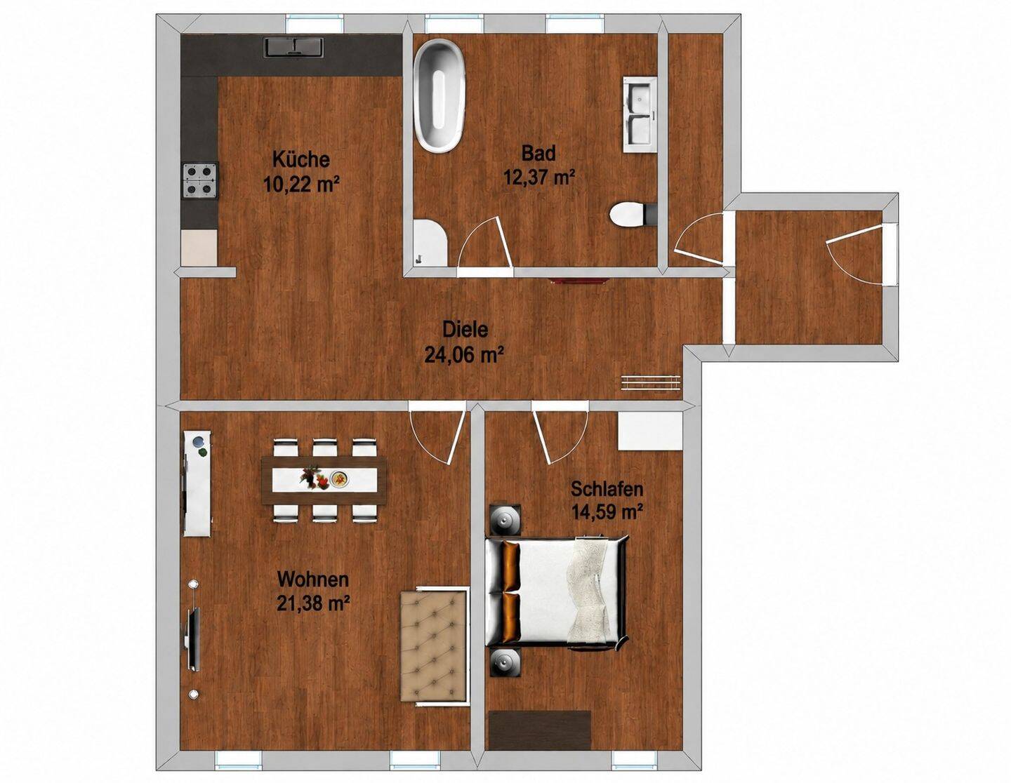 2-Zimmer-Wohnung, 72488 Sigmaringen