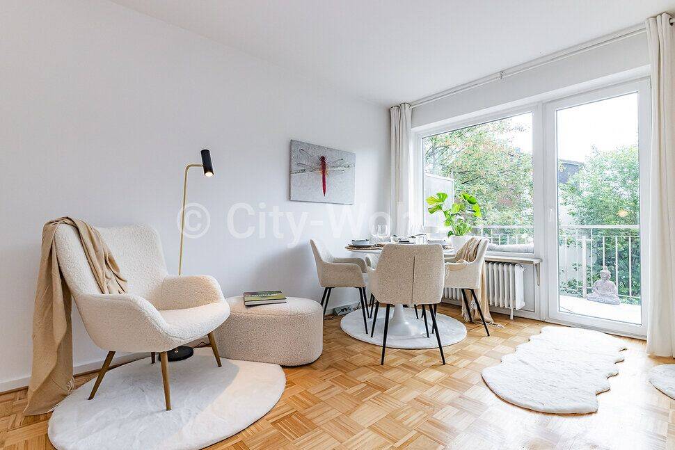 Charmante, hell möblierte 1-Zimmer-Wohnung mit Balkon und PKW-Stellplatz in Hamburg-Eimsbüttel, 20259 Hamburg (Eimsbüttel)