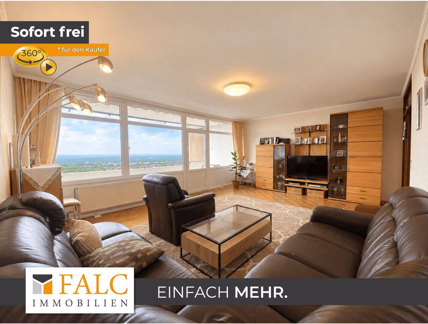 Sofort bezugsfrei: Großzügige 4-Zimmer-Wohnung mit zwei Balkonen und Weitblick, 51429 Bergisch Gladbach