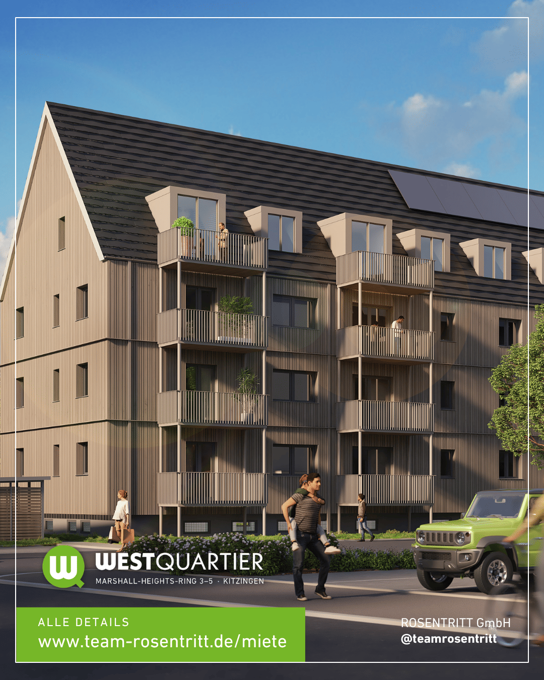 ZUR MIETE – 2-Zimmer-Wohnung mit Balkon in 97318 Kitzingen (WE 5-R17), 97318 Kitzingen