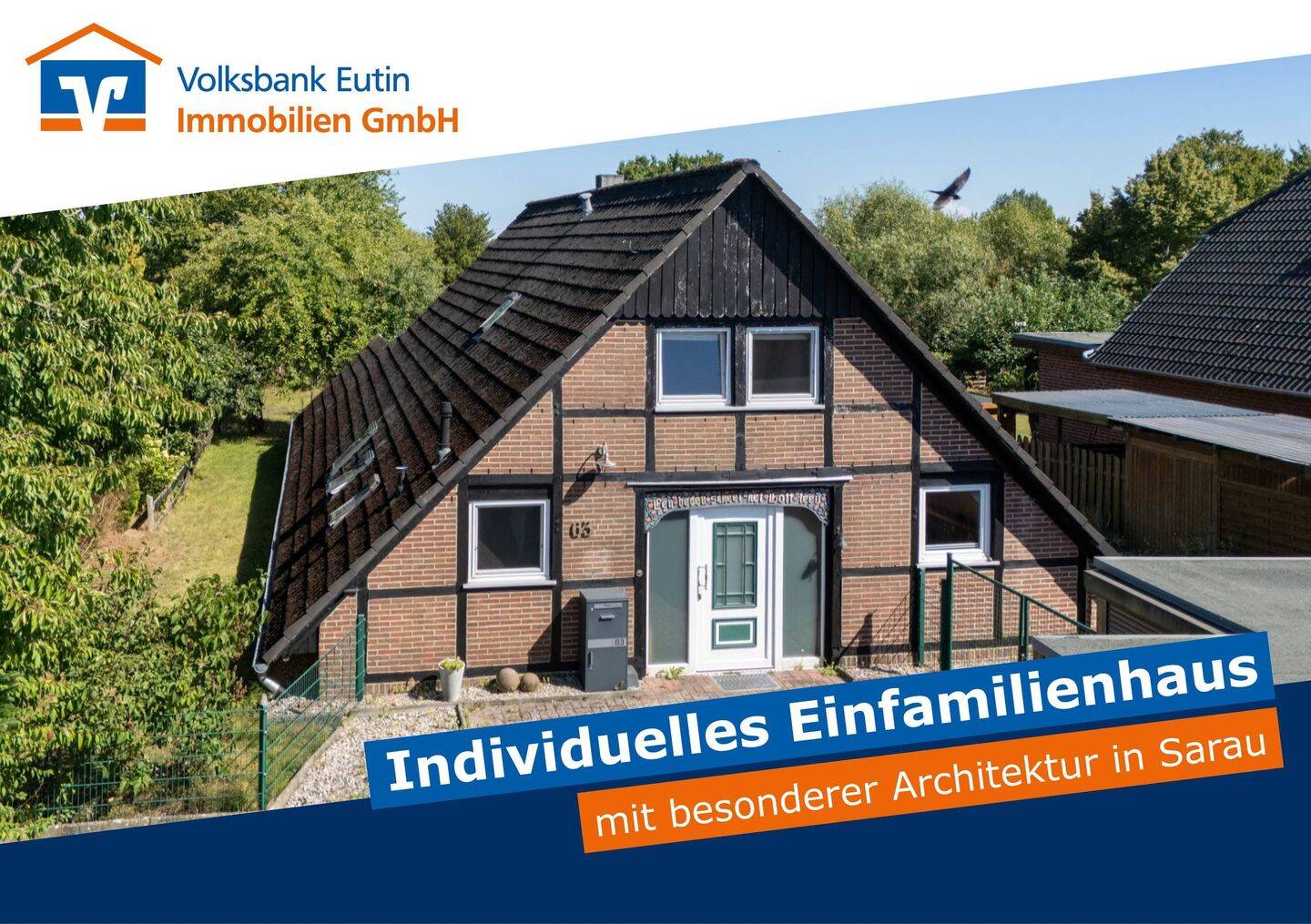 Charaktervolles Nurdachhaus mit Fachwerkgiebeln und schönem Grundstück in Sarau, 23719 Glasau
