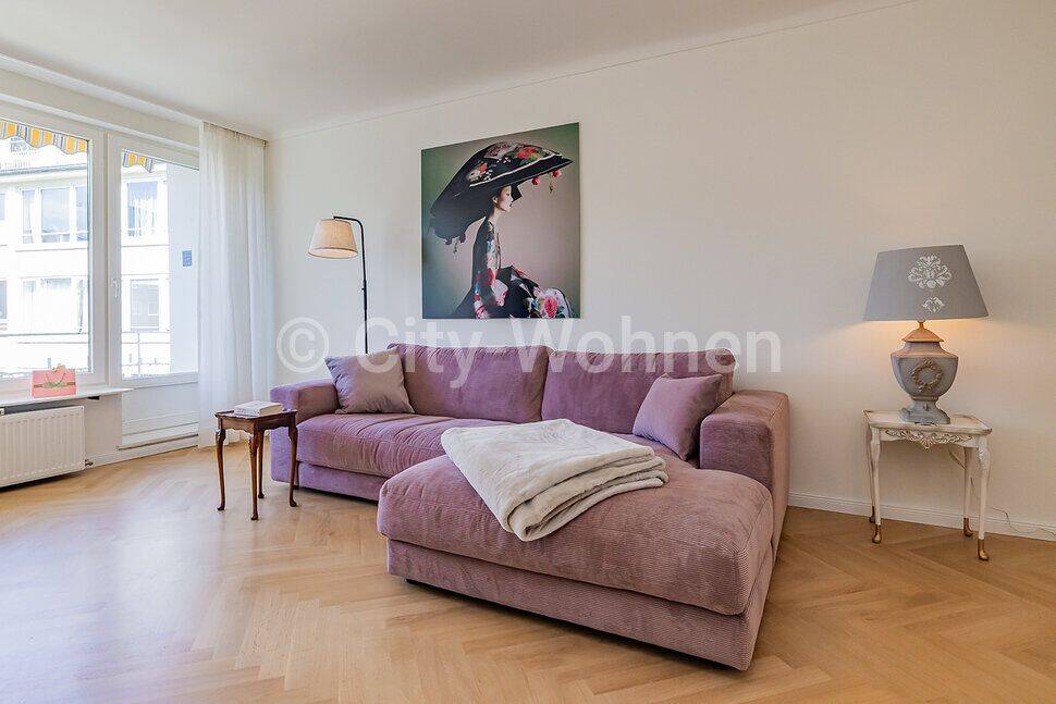 Möblierte Wohnung mit Balkon in Hamburg-Hohenfelde nahe der Alster gelegen, 22087 Hamburg (Mitte Hamm Hohenfelde Uhlenhorst)