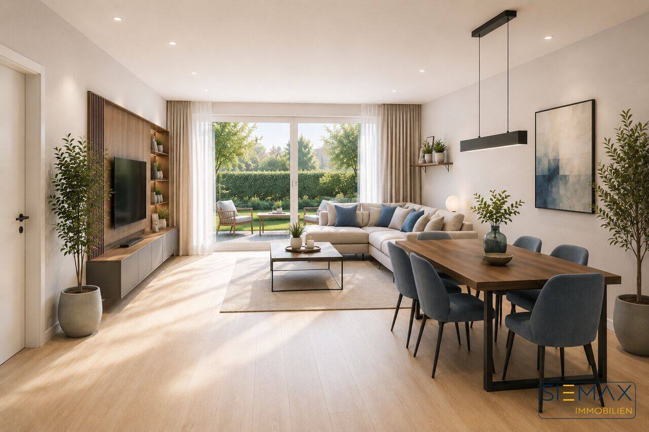 WHG 2: 4-Zimmer-Wohnung mit Terrasse und privatem Gartenanteil – barrierefrei und rollstuhlgerecht