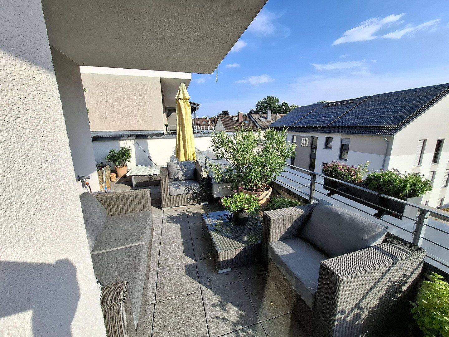 Neuwertiges Penthouse mit großer Dachterrasse – 90m², 2TG-Stellplätze, Bj 2020, 71332 Waiblingen