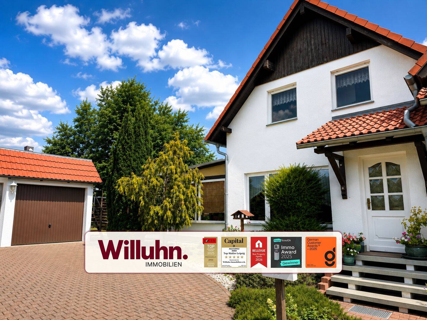 Reihenendhaus | ruhige Wohnlage | zwei Terrassen | Doppelgarage I Carport I neue Gasheizung, 4509 Delitzsch
