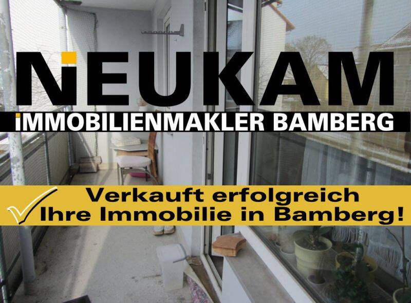 BAMBERG-OST-NÄHE BAMBADOS: 3-ZIMMER-WOHNUNG(=ca.63m2)+BAD MIT FENSTER+ BALKON FÜR 154.000,-EURO, 96052 Bamberg (Bamberg Gartenstadt Hirschknock Kramersfeld)