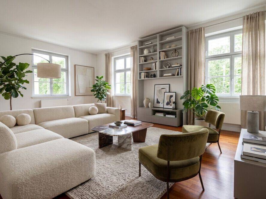 Stilvolle 4-Zimmer-Wohnung mit Balkon und Sauna in den historischen Hohenzollern-Höfen, 67063 Ludwigshafen am Rhein (Friesenheim/Nord)