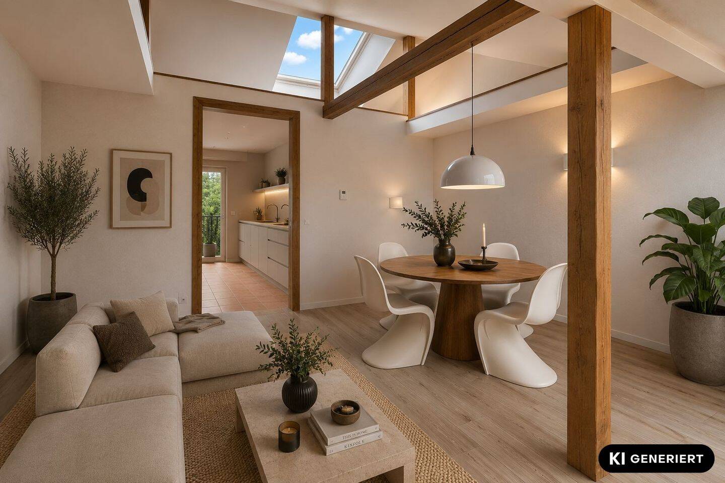 Außergewöhnliche Dachgeschosswohnung mit offenem Dachstuhl, 63065 Offenbach am Main (Offenbach am Main)