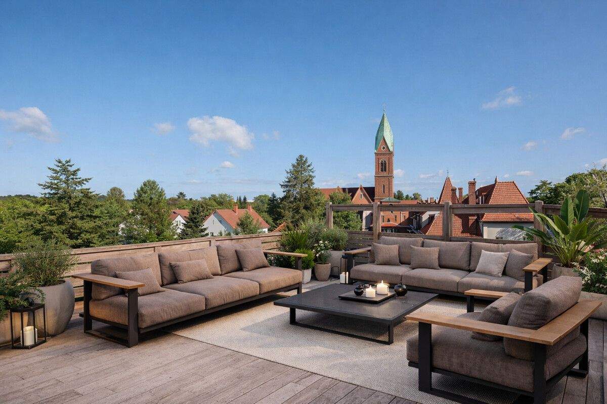 Stilvoll leben mit Privatsphäre – Architektenwohnung mit 36 m² Dachterrasse!, 14169 Berlin (Steglitz-Zehlendorf Dahlem Lichterfelde Zehlendorf)