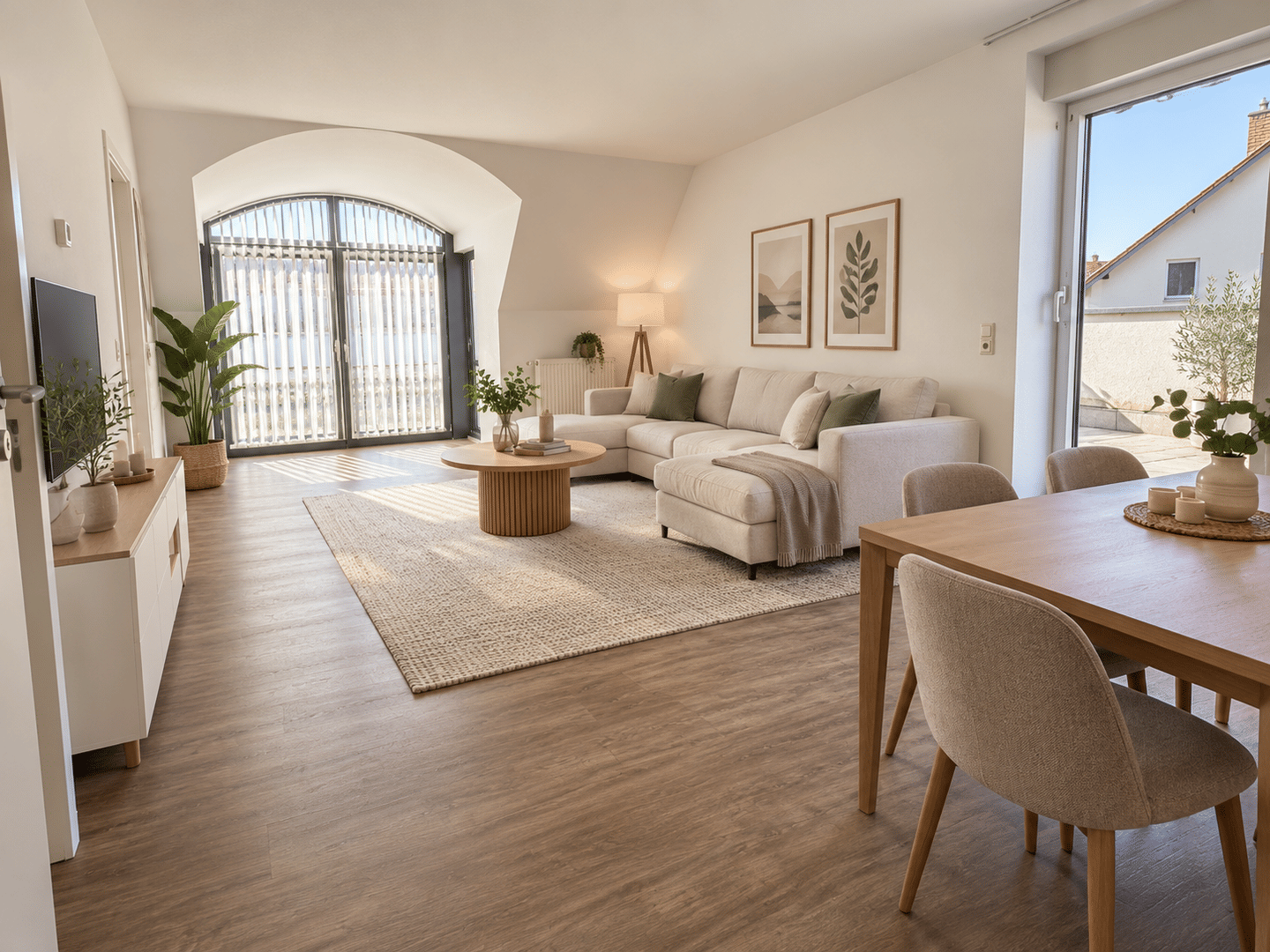 Helle 2-Zimmer-Wohnung mit großer Dachterrasse & Einbauküche in Flörsheim, 65439 Flörsheim am Main