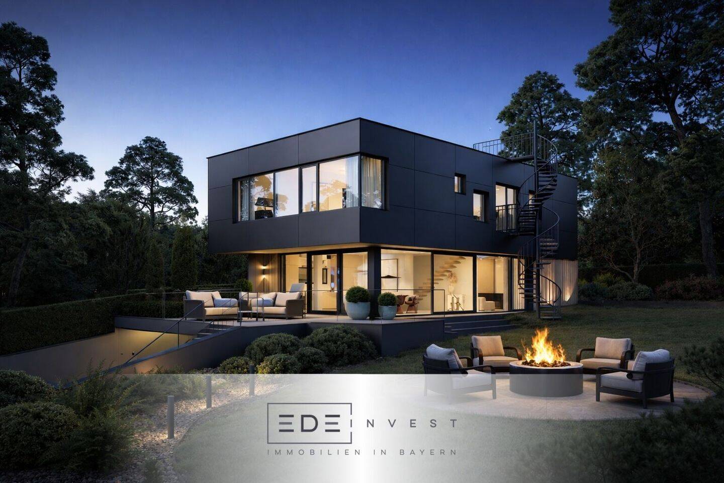 Moderne Luxus Villa mit Seeblick und Dachterrasse  – Neubau – in November 2026 bezugsfrei, 82211 Herrsching a. Ammersee