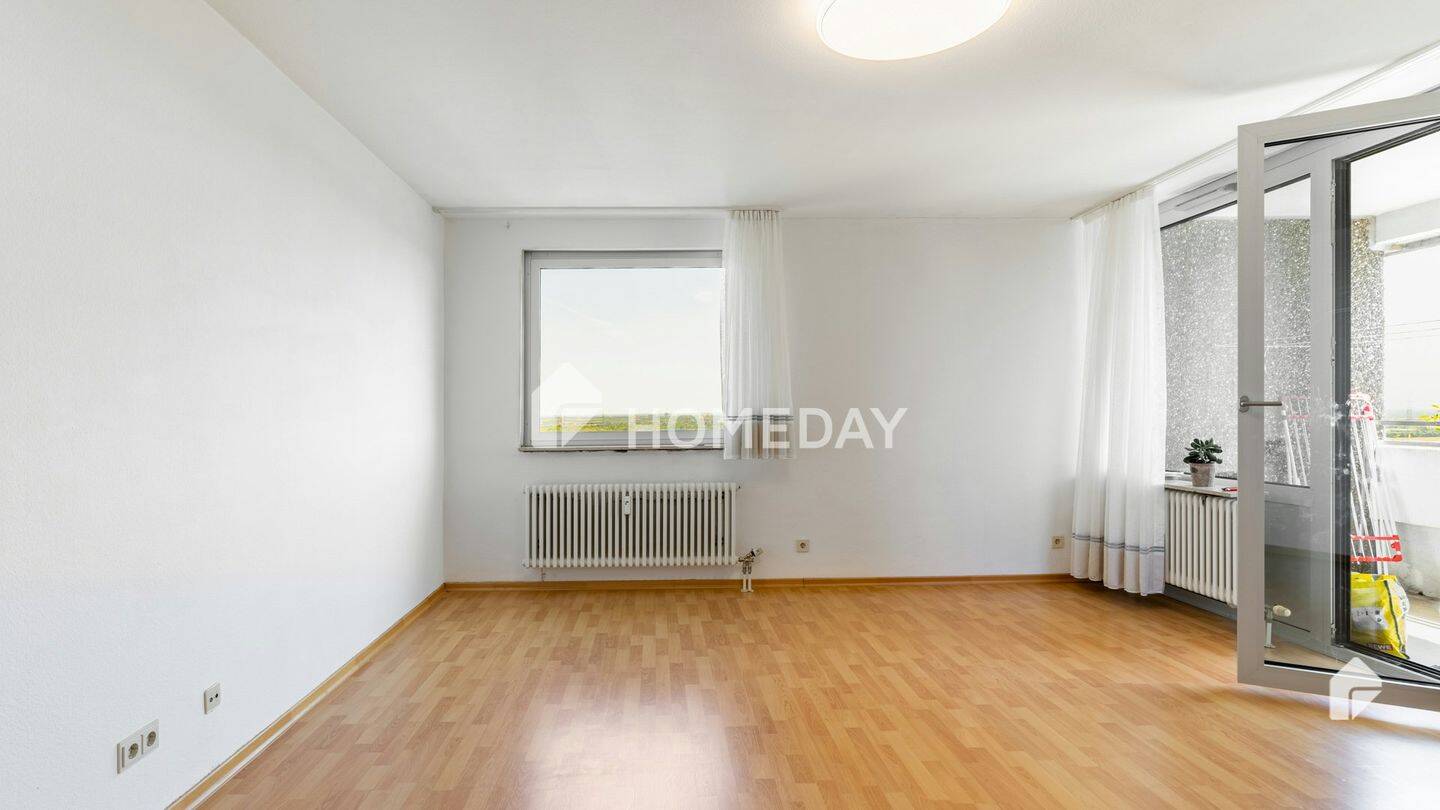 Modern geschnittene 3-Zimmer-Wohnung mit Südbalkon und Panoramablick auf Frankfurt, 65830 Kriftel