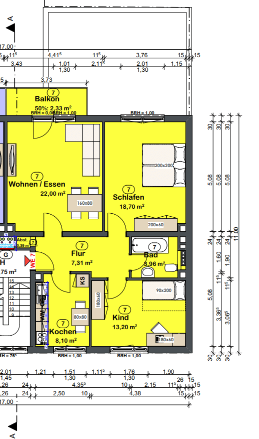 Helle, unmöblierte 3-Zimmer-Wohnung mit Balkon & Keller – Nürnberg-Steinbühl (Fotos folgen), 90443 Nürnberg