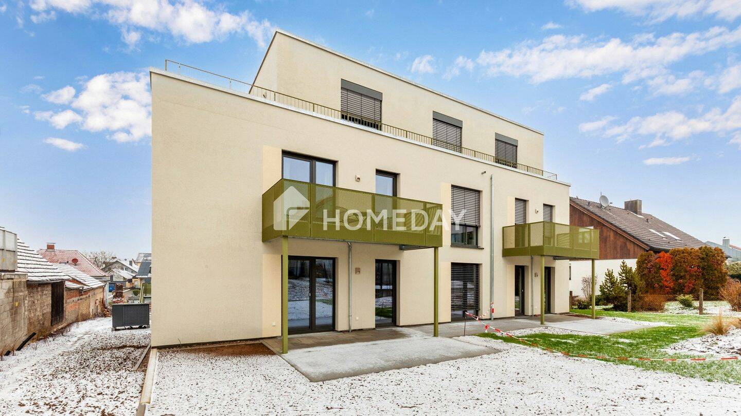 Neubau/Erstbezug! Zwei-Zimmer-Wohnung mit überdachter Terrasse und Garten, 97273 Kürnach