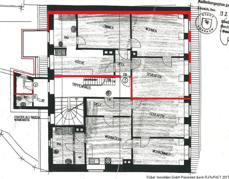 3-Zimmer-Wohnung mit Dachterrasse und Einbauküche in Lörrach/Stadtmitte, 79539 Lörrach