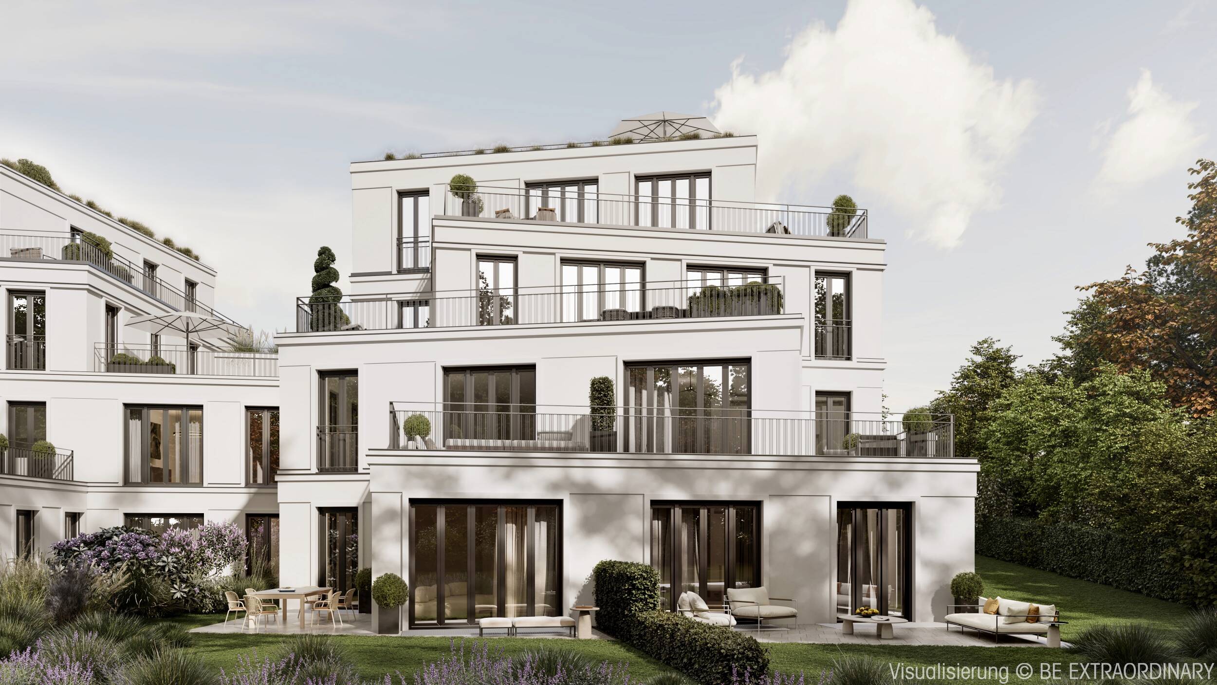 Hochwertige Wohnung in elegantem Neubau mit zwei Terrassen