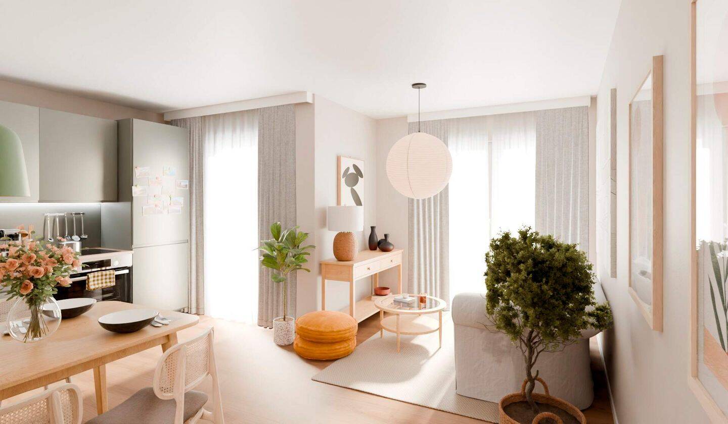 Eigentumswohnung mit Südbalkon und offener Wohnküche, 40597 Düsseldorf (Benrath Hassels Urdenbach)