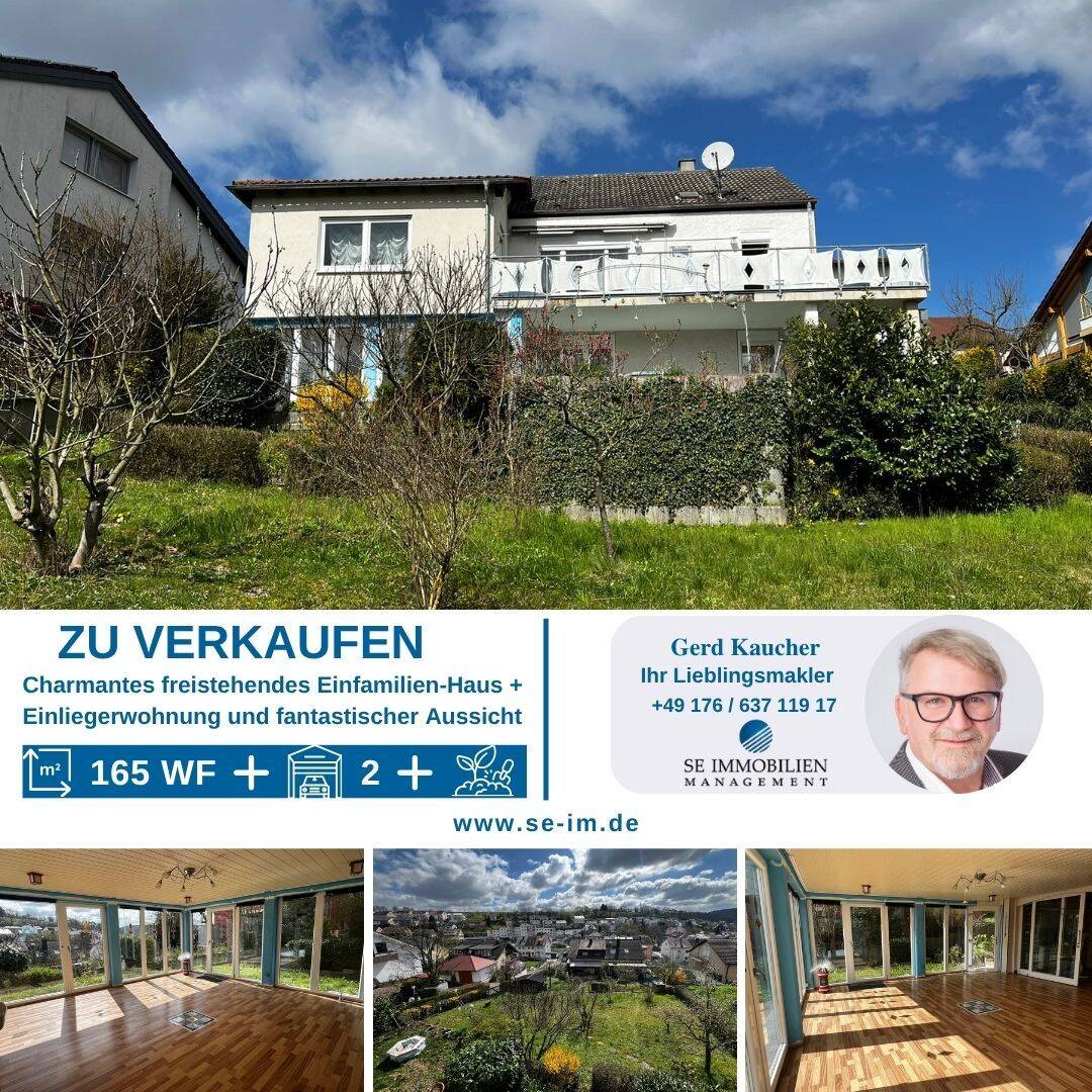 Charmantes freistehendes Einfamilien-Haus mit Einliegerwohnung und fantastischer Aussicht!!, 75203 Königsbach-Stein