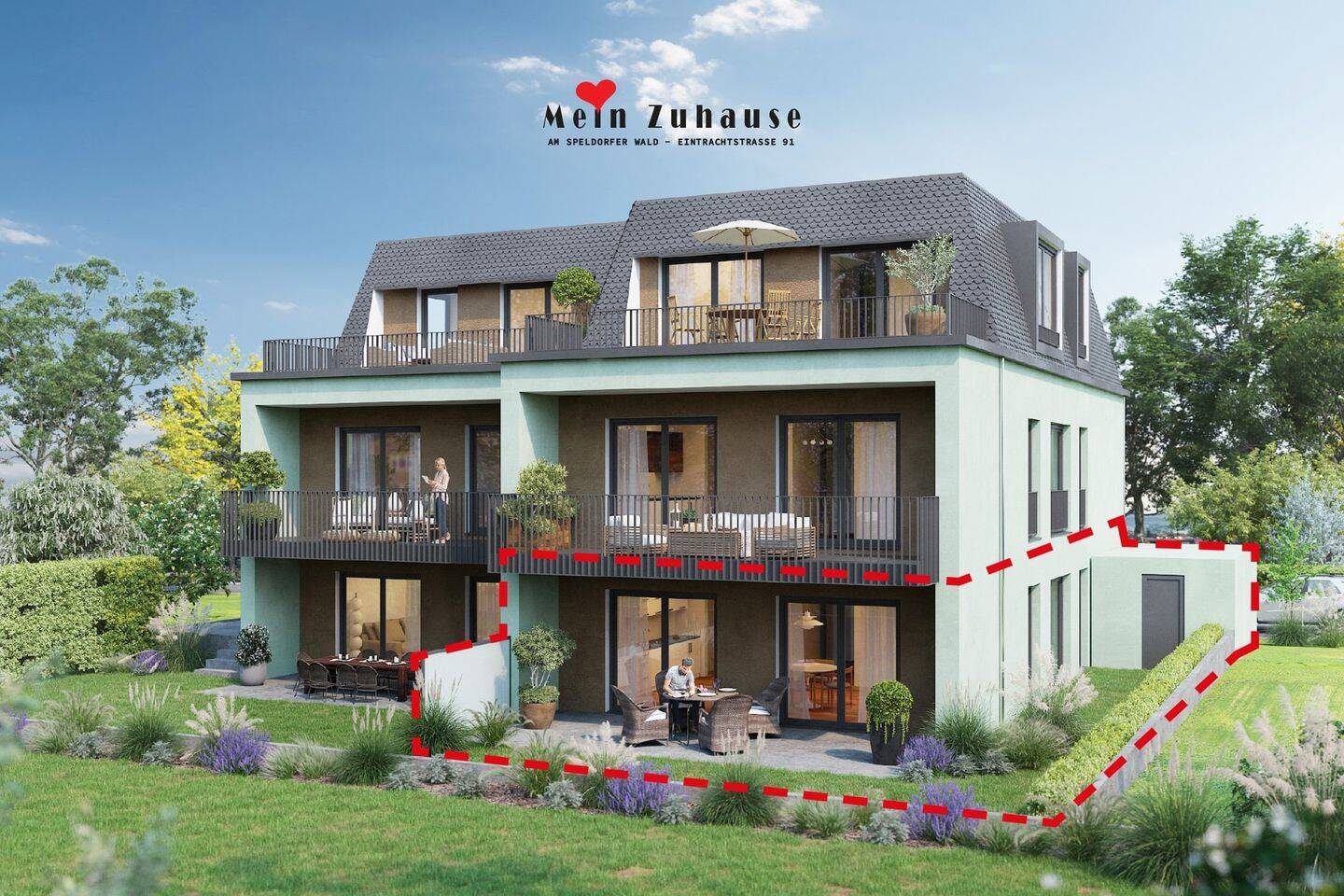 Exklusive Eigentumswohnung mit Garten und Terrasse!, 45478 Mülheim an der Ruhr (Broich Speldorf)