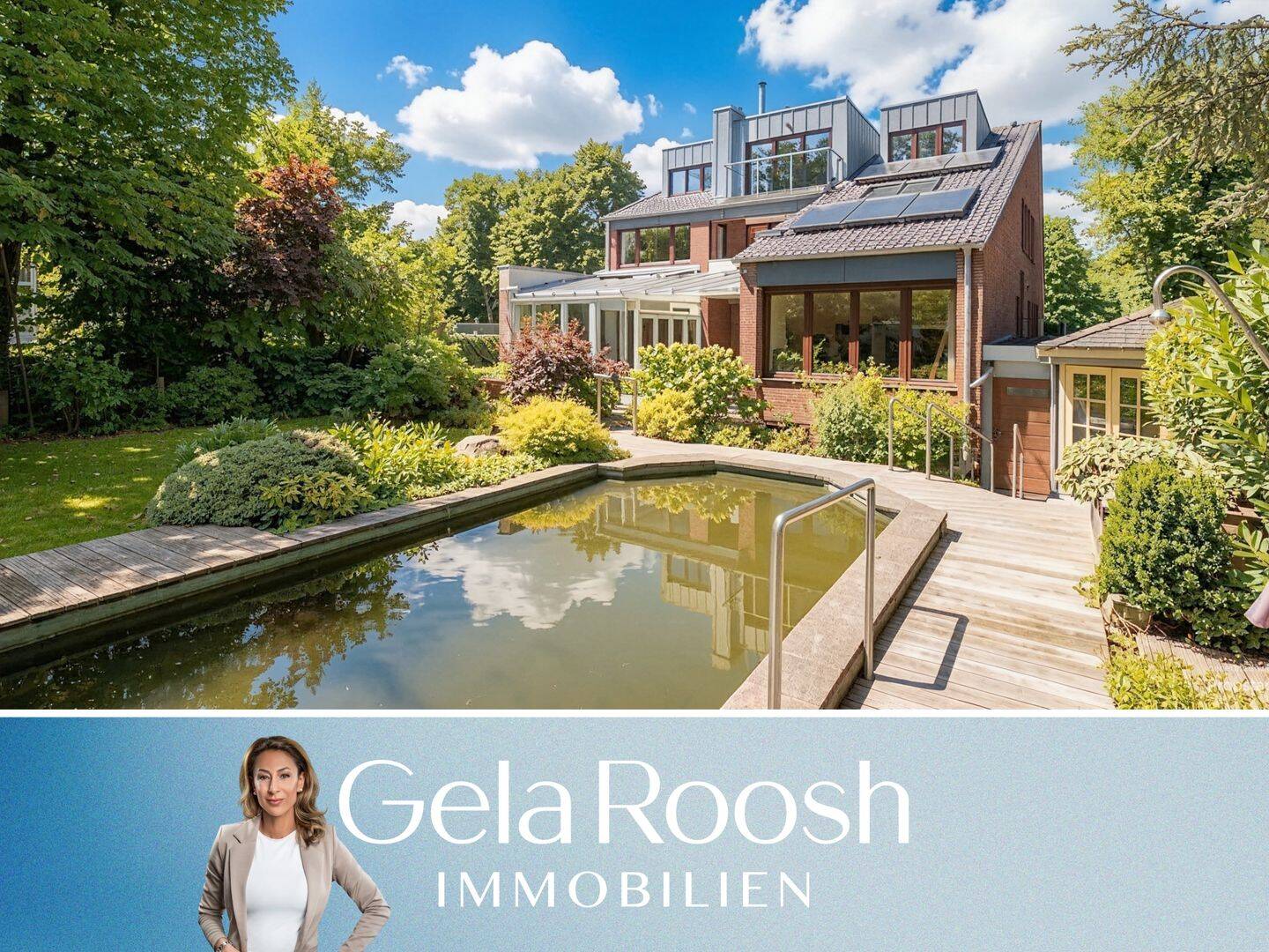 Bremen – Schwachhausen | Stilvolles Einfamilienhaus mit Schwimmteich & Garage in besonderer Lage, 28213 Bremen (Neu Schwachhausen Riensberg)