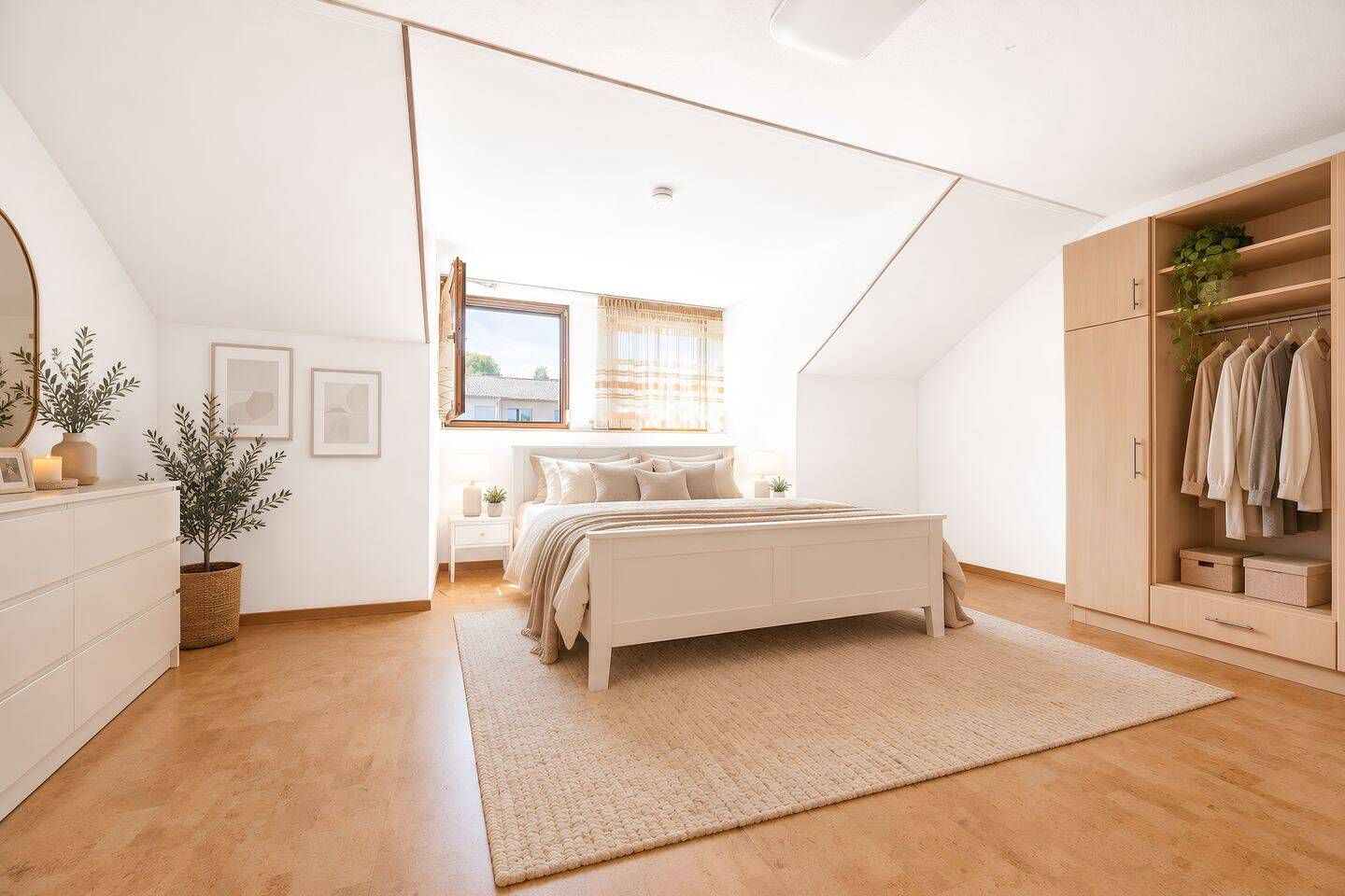 Großzügige 3-Zimmer-Dachgeschosswohnung mit Balkon, Einbauküche und Einzelgarage, 84347 Pfarrkirchen