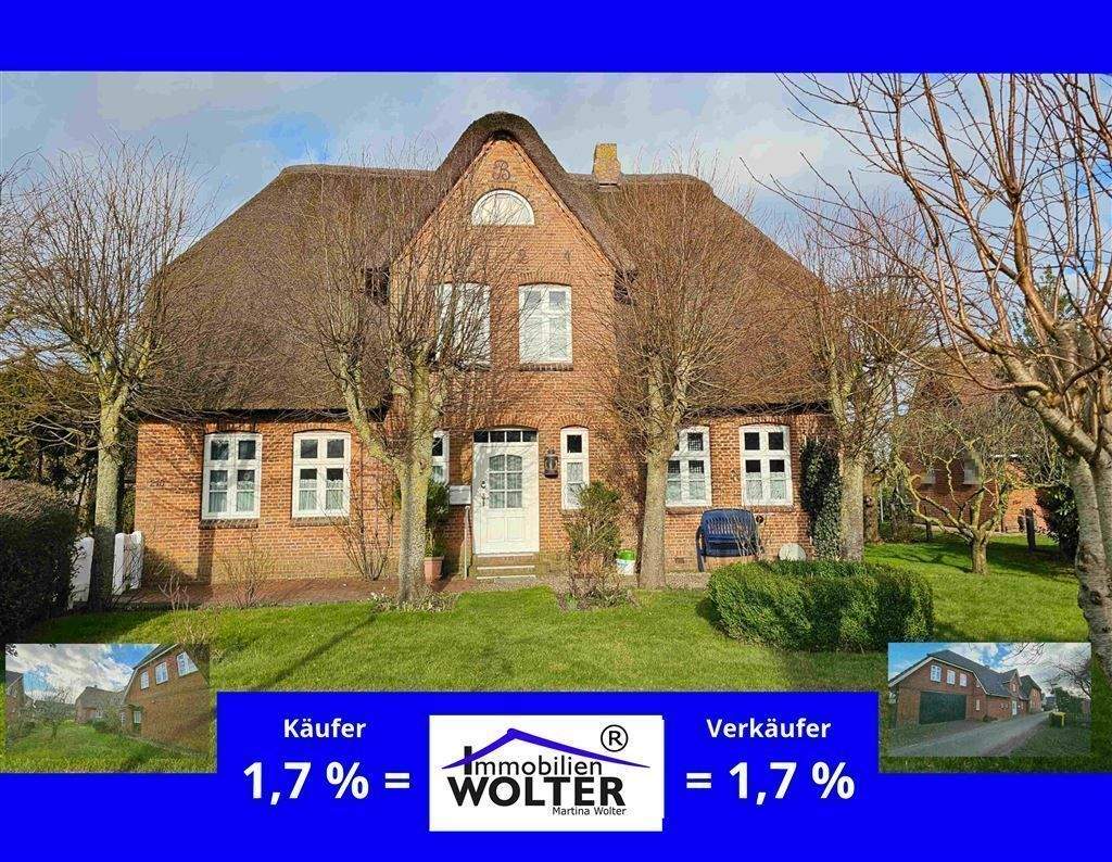 *** Wohnensemble ca. 278 m² Wohnfläche – 2 Häuser, 3 Wohneinheiten auf 1001 m² Areal ***, 25938 Oldsum
