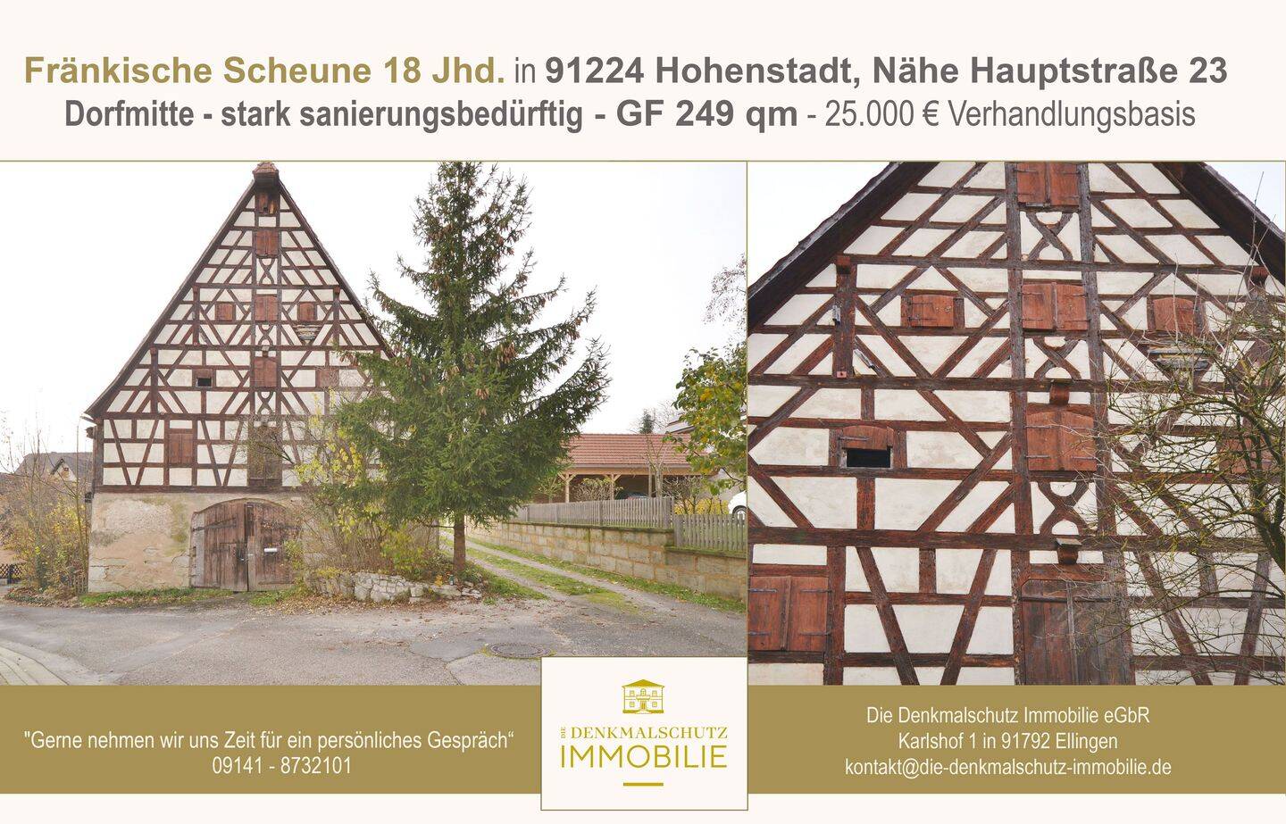Fränkische Scheune 18. Jhd., 91224 Pommelsbrunn