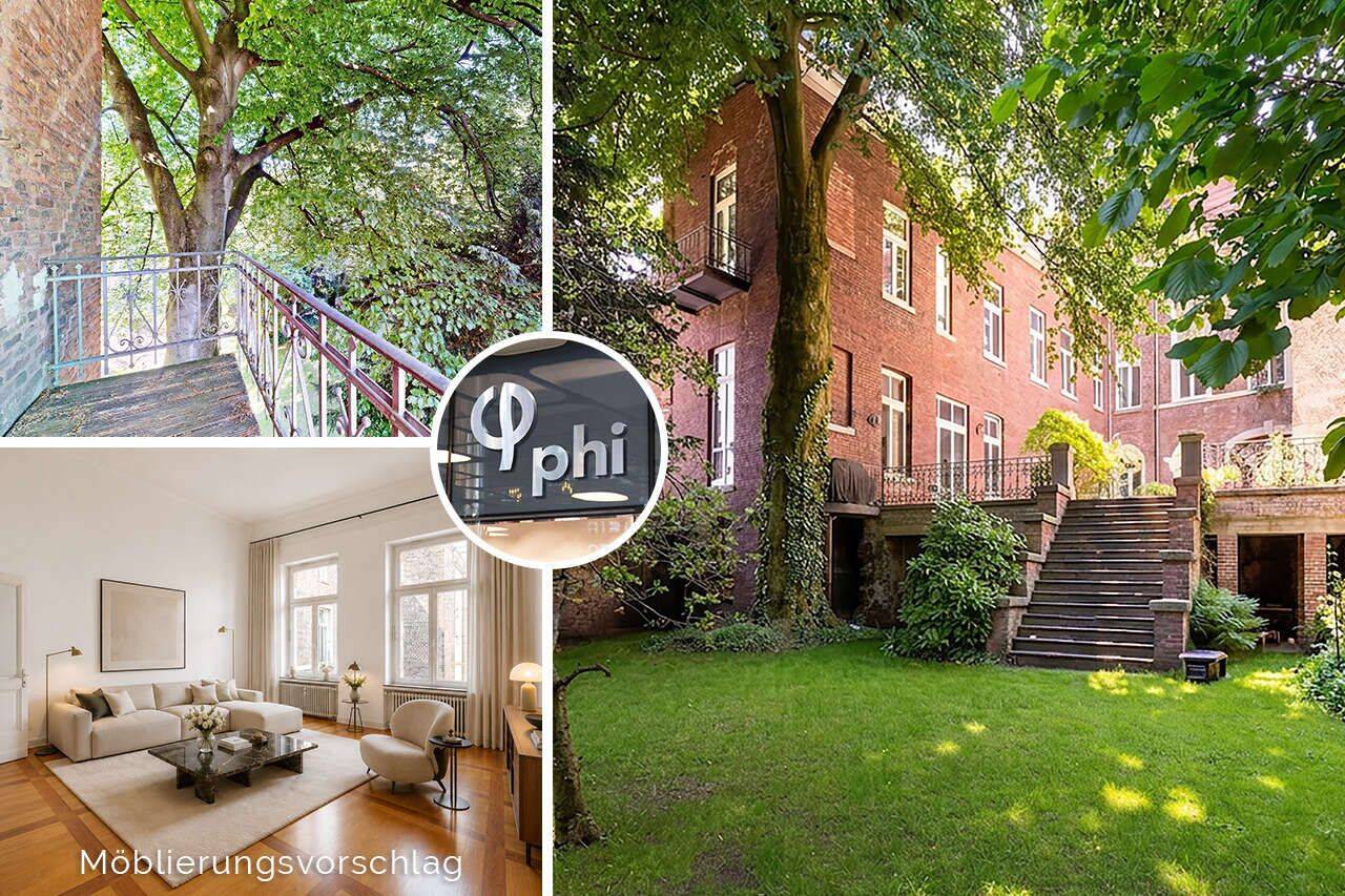 PHI AACHEN – Wohnen mit Charakter – Großzügige Altbau Wohnetage mit Gartenidylle mitten in Aachen!, 52062 Aachen