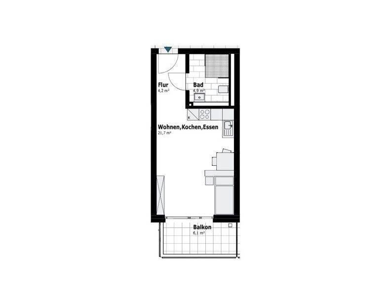 bezugsfertiger Neubau – Appartement mit Balkon – barrierearm, 47259 Duisburg (Huckingen Hüttenheim Mündelheim Ungelsheim Wanheim-Angerhausen)