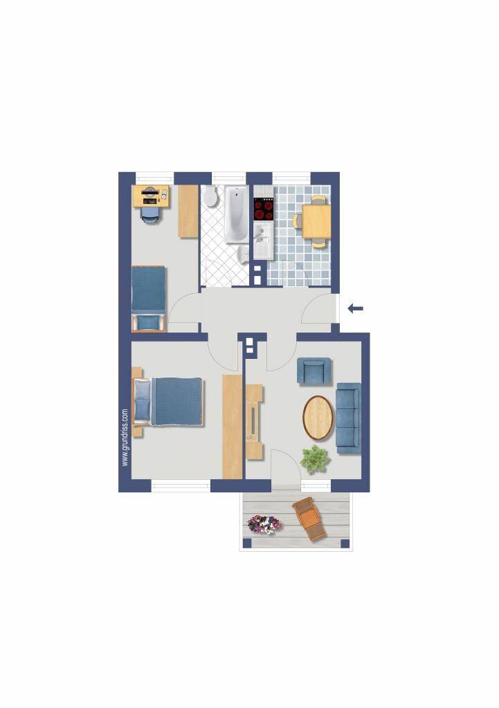 kleine – gemütliche 3-Zimmer ETW in toller Lage direkt am Rechenberg in NBG-Hardenbergstr. 48 WE31, 90491 Nürnberg