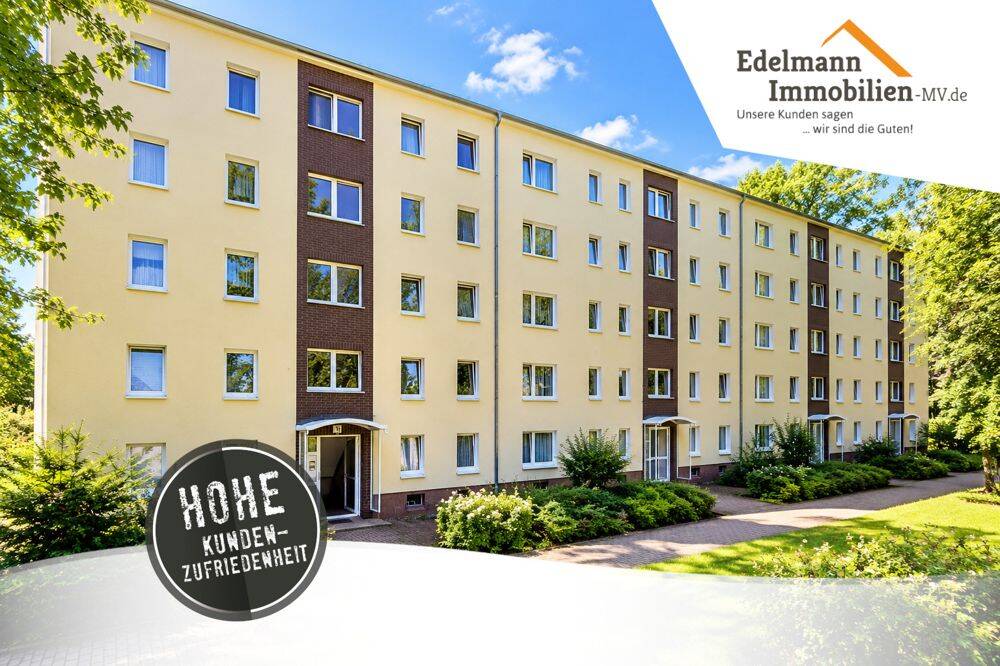 Gepflegte & sonnige 3-Raum-Wohnung über den Dächern der Südstadt. Ca. 62m² Wfl., Stellplatz & Kellerraum!, 18059 Rostock (Biestow Gartenstadt/Stadtweide Hansaviertel Stadtmitte Südstadt)