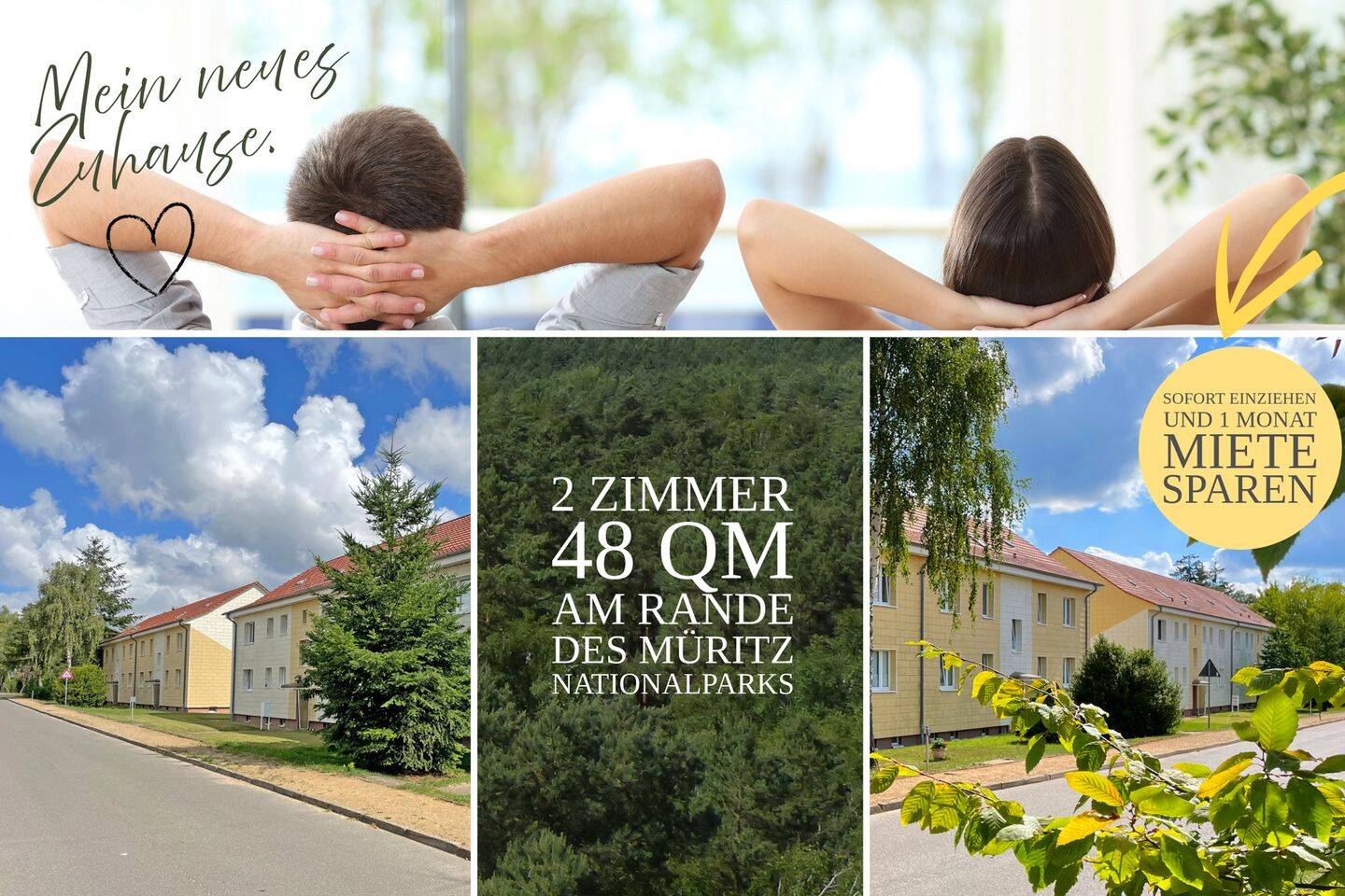 Deine ersten vier Wände warten auf dich! 1-Zimmerwohnung zum Sofortbezug!, 17219 Ankershagen