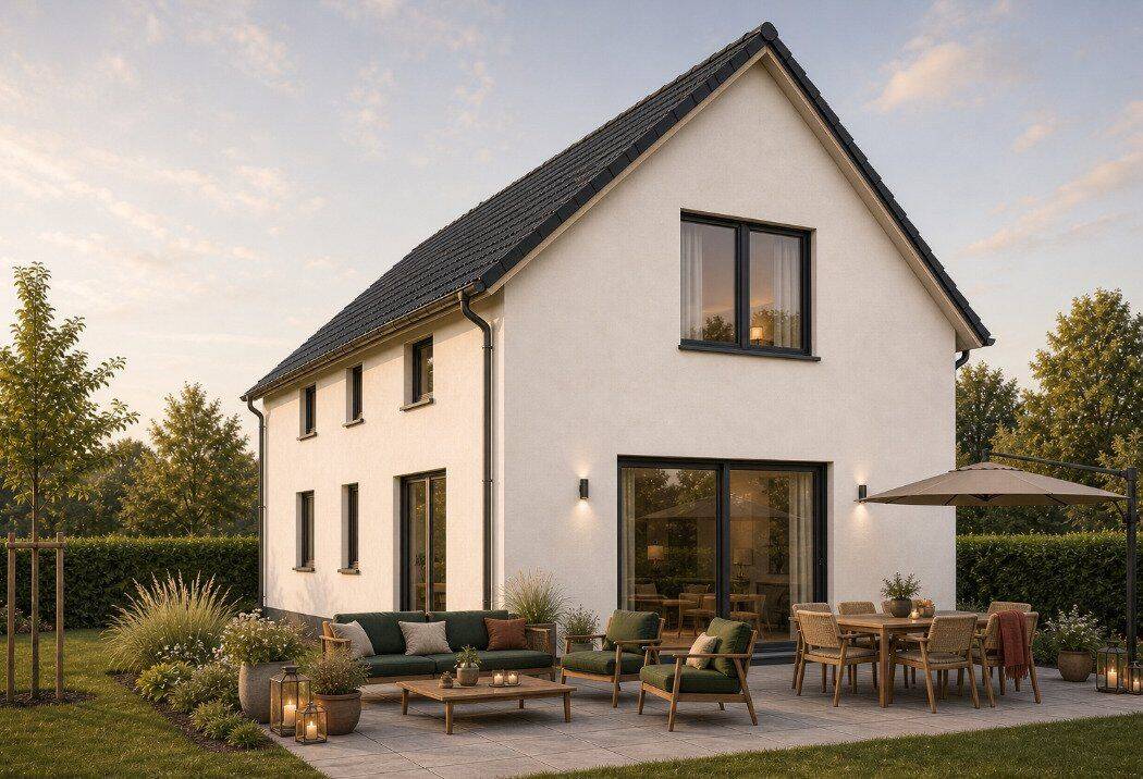Modernes, zweigeschossiges Einfamilienhaus projektiert nach Kundenwünschen, 90469 Nürnberg (Falkenheim Gartenstadt Kettelersiedlung Langwasser Rangierbahnhof)