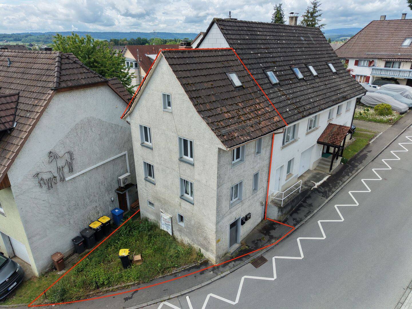Herziges Reiheneckhaus auf 4 Stockwerke verteilt., 78262 Gailingen am Hochrhein