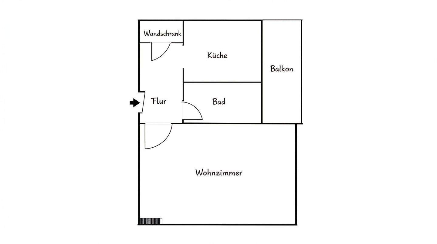 Sonniges Wohnglück: Lichtdurchflutete 1 Zimmer Wohnung mit Balkon, 13407 Berlin (Reinickendorf)