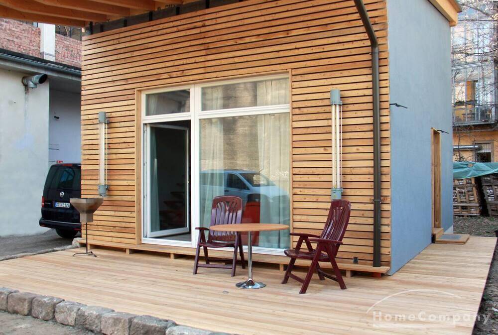 26764 HomeCompany Dresden Möbliert/Furnished Tiny House mit Terrasse in Dresden-Neustadt max. 3 Personen, 1097 Dresden (Innere Neustadt Leipziger Vorstadt Pieschen-Nord/Trachenberge Äußere Neustadt)