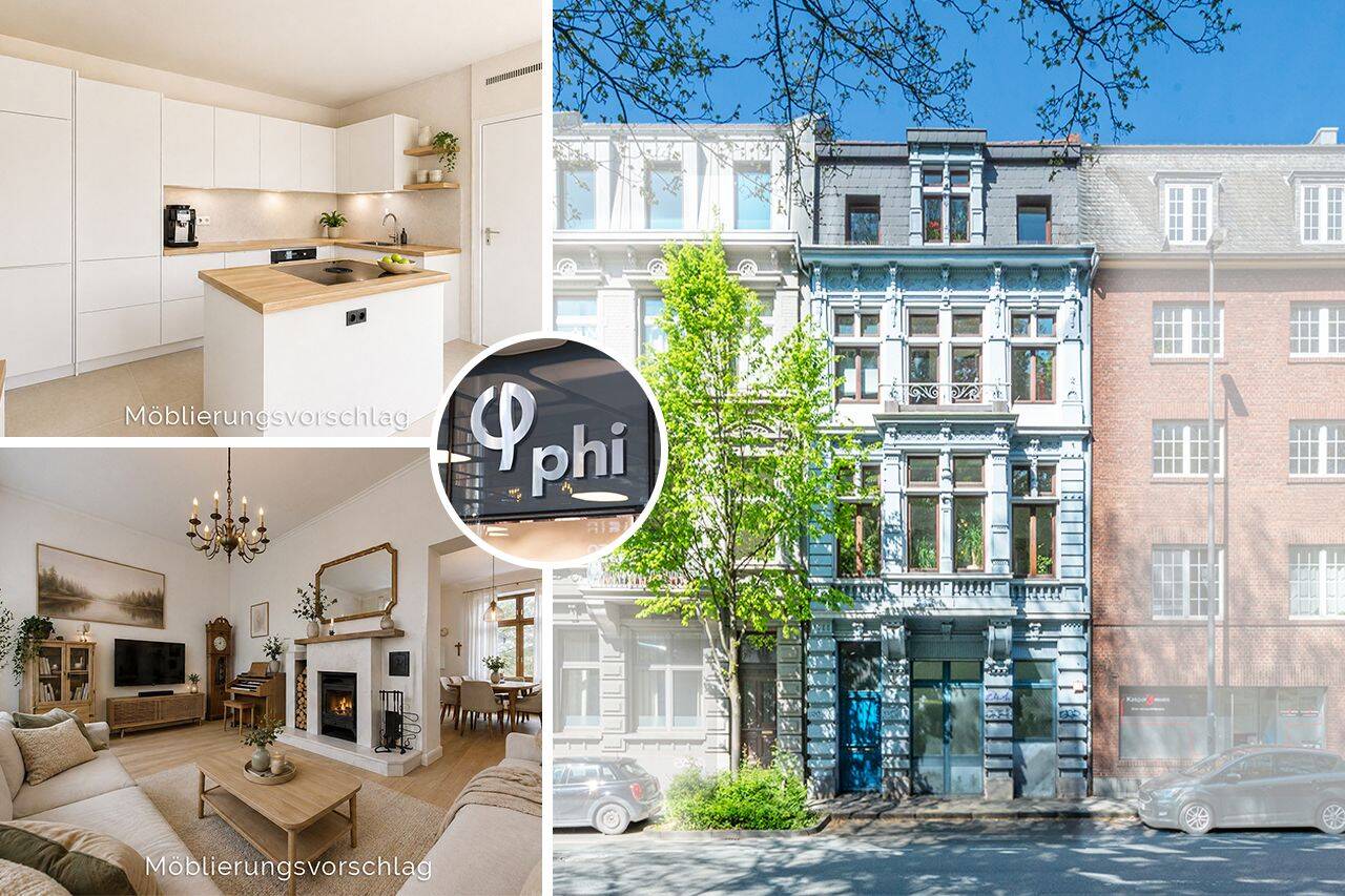 PHI AACHEN – Zwischen Stadtleben und grünem Ausblick – stilvolle Maisonette mit Altbauflair in Aachen!, 52064 Aachen