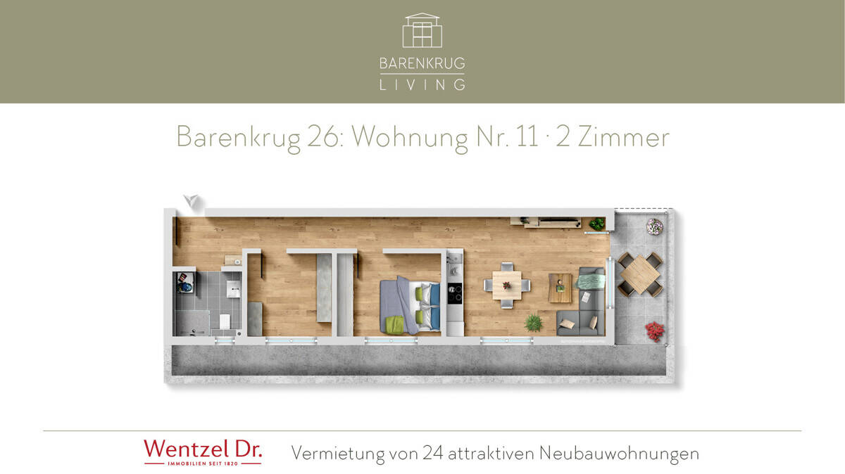 2-Zimmer-Neubau in Hamburg Farmsen-Berne – Erstbezug- Wentzel Dr., 22159 Hamburg (Wandsbek Bramfeld Farmsen-Berne Sasel Tonndorf)