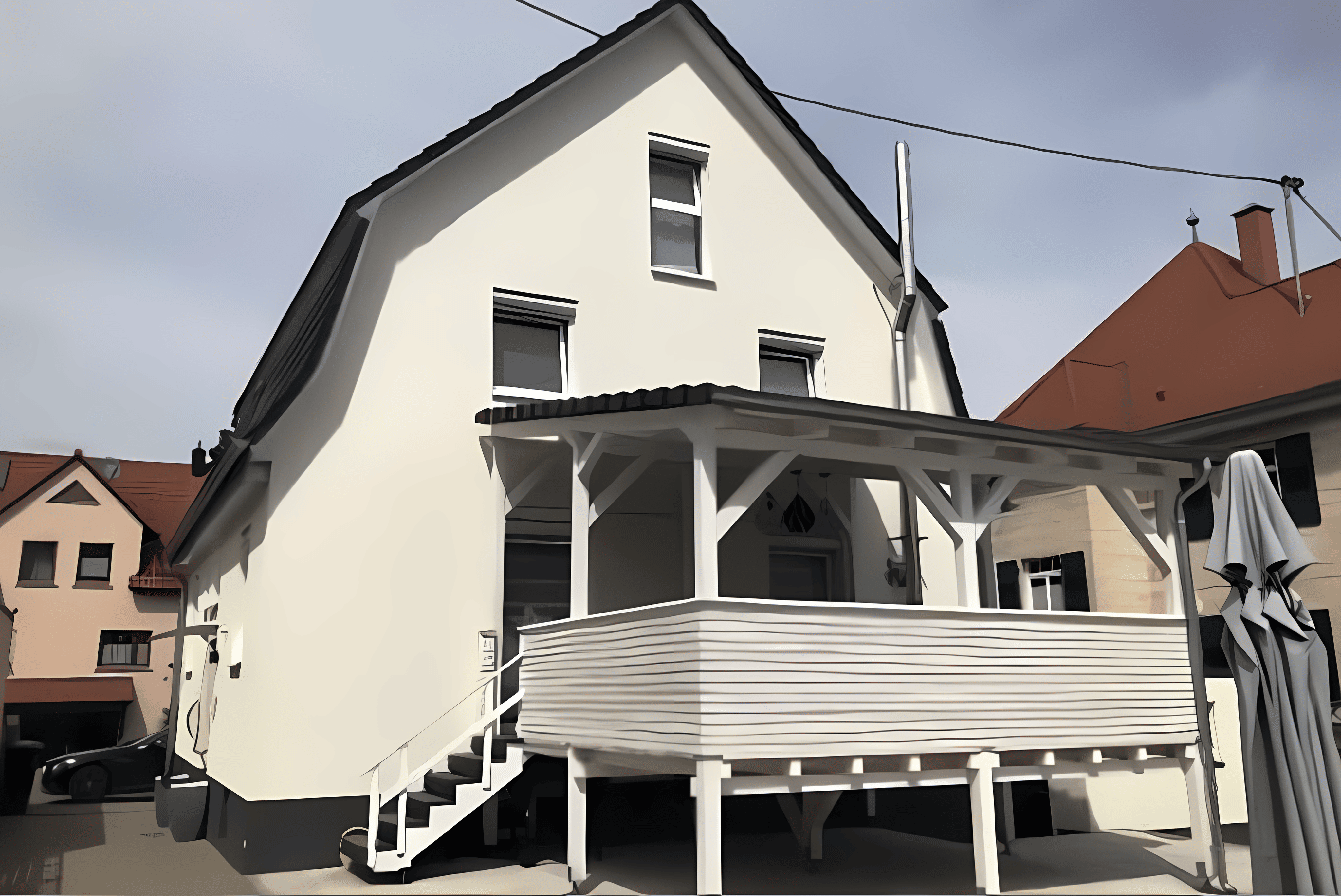 Leerstehendes Einfamilienhaus /  Blick auf die Schwäbische Alb, 72800 Eningen unter Achalm